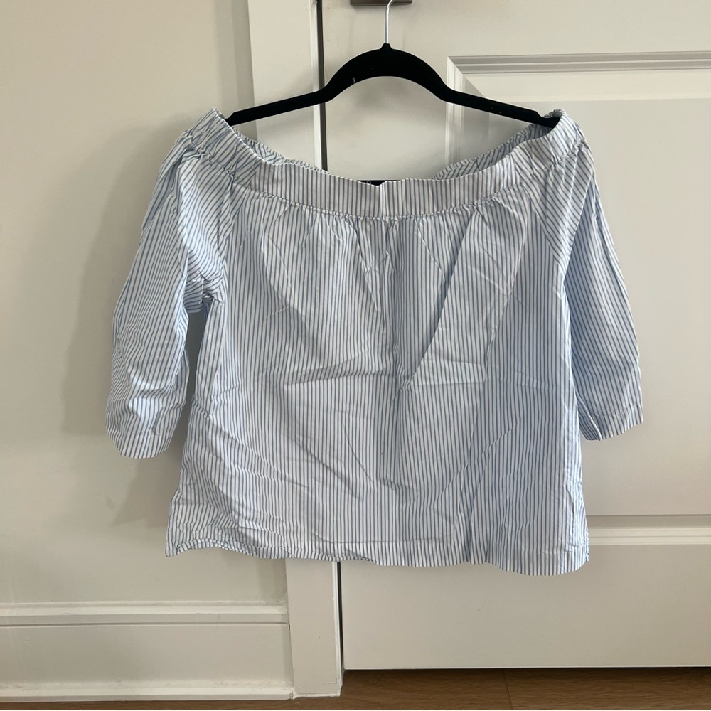 Blue Striped Women's Top